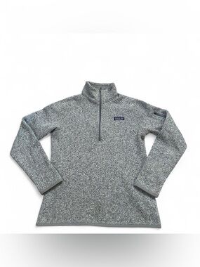 Patagonia Women’s Gray Better Sweater Fleece Jacket 1/4 Zip Size Small